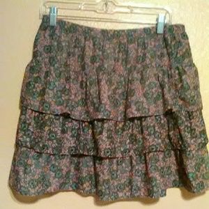 Old Navy floral tiered skirt
